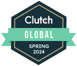 Awarded as top agency Globally for spring 2024 by Clutch